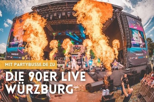 Die 90er Live Würzburg Partybus