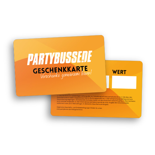 Partybusse Event-Gutschein