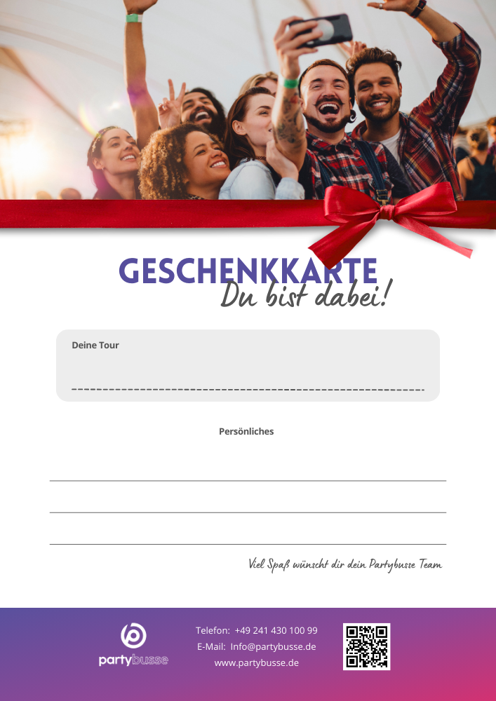 Partybusse Gutschein Partybusse Gutschein